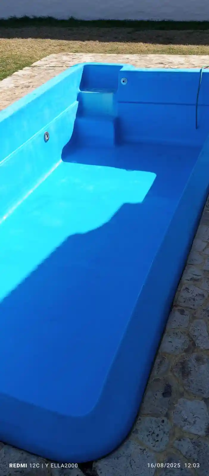 Limpieza con ácido en piletaLimpieza (después)